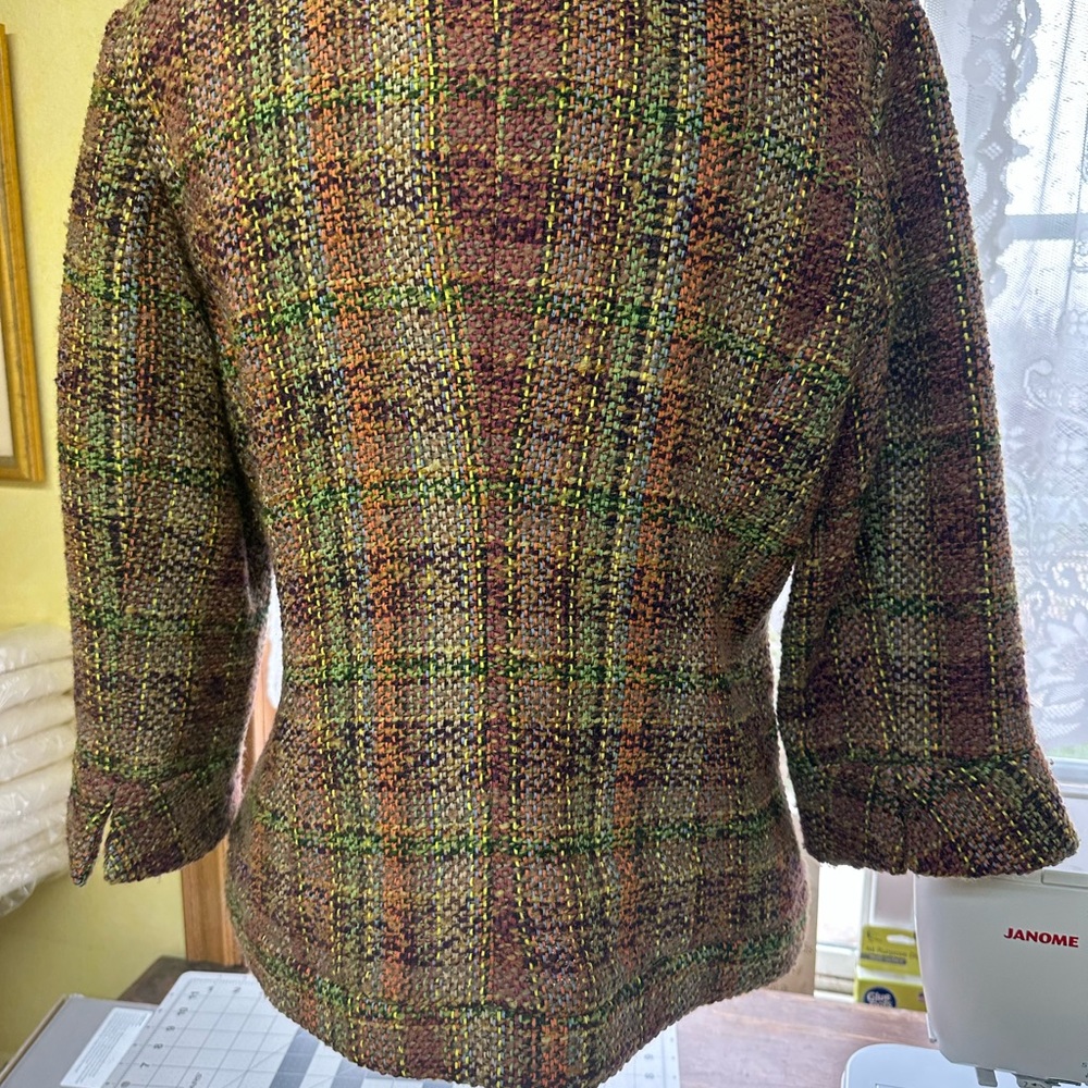 Coldwater Creek Multicolor Plaid Blazer - Picture 3 of 8